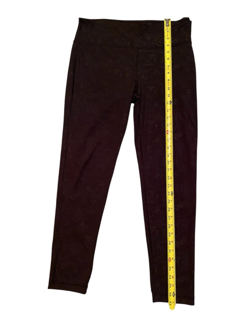 90 Degree By Reflex Black High-Waist Patterned, Cropped Leggings, XL - Picture 5 of 6